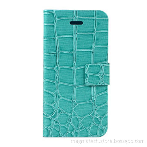 IBACKS Korean Alligator Pattern Case for iPhone 5C, Luxurious, with Top-grade Quality, Blue
